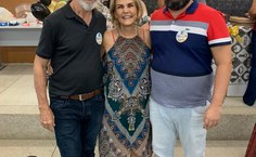 O casal e o filho, professor Henrique Goulart