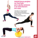 Adufal em Movimento quer ajudar pessoas a se exercitarem em casa