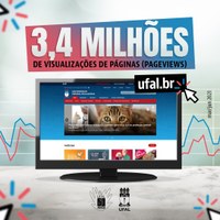 Portal da Ufal alcança mais de 3,4 milhões de acessos em quatro meses
