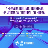 HU realiza 1ª Semana do Livro e 4ª Jornada Cultural a partir de quarta-feira