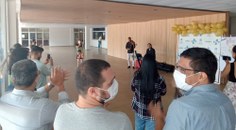 Momento de celebração do 49 anos do HU