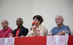 Vice-reitora Eliane Cavalcanti fez a saudação aos servidores e servidoras