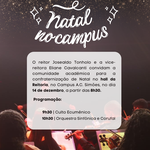 Comunidade acadêmica convidada para a confraternização de natal
