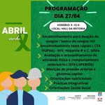 Progep promove programação do Abril Verde nesta quarta-feira