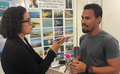 O doutorando Tiago Holanda assistiu a palestra e falou sobre a inspiração que a Expedição proporciona. Foto: Hanna Costa