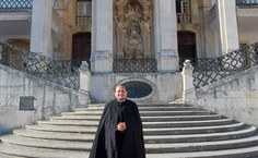 Padre Márcio com o traje de Doutor pela Universidade de Coimbra, Portugal
