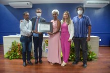 Professora Regla, a homenageada pela Câmara de Vereadores de Maceió