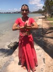 Professora Ana Oliveira, na cidade de Maceió, durante o processo de preparação para a prova