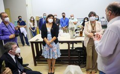 Reitor Josealdo Tonholo ressalta o trabalho de Milton e relembra da parceria nas pesquisas e na produção de artigos científicos