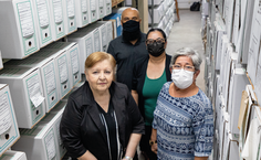 Marister e equipe de servidores do Arquivo