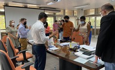 Momento do Juramento e leitura do Termo de Ética