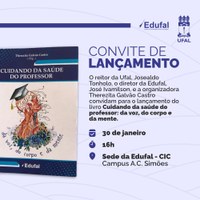 Livro "Cuidados com a saúde do professor" será lançado nesta segunda (30)