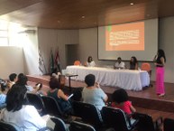 Mesa redonda do seminário de enfrentamento ao racismo institucional do HU