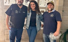 Professor Pierre e pesquisadores da Universidade do Uruguai