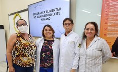 Equipe de processamento e assistência do BLH em curso de segurança Alimentar no manuseio do leite humano