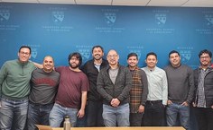 Da esquerda para direita, Diego, Ig, Sebastian (prof_Harvard), Allan, Seiji, Rafael, André, Álvaro e Leonardo