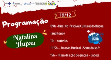 Programação natalina do HU tem música, brindes e Festival Cultural