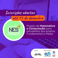 Projeto que ensina matemática e computação inscreve até dia 15