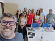 Equipe no Instituto de Física