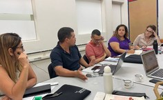 Equipe da Propep em trabalho interno