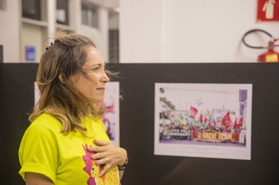 Exposição em cartaz na Unidade de Santana