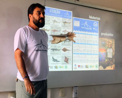 Claudio Sampaio em atividades de Educação Ambiental