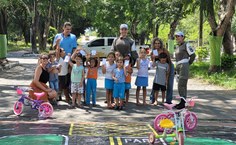 Crianças do Colégio Telma Vitória também participaram da atividade