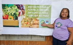 Agricultora Maria Rita Rosa dos Santos, que veio do assentamento dom Helder Câmara