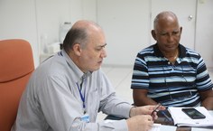 Reitor Josealdo Tonholo e o pró-reitor de Gestão de Pessoas Wellington Pereira