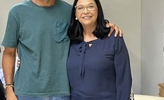 Vice-diretor Gustavo Araújo e Leonéa Santiago. Ele assume a direção do Iefe, a partir de junho