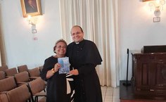 Com a professora Maria Aparecida Batista