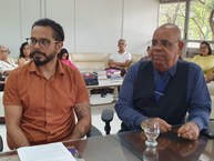 Pedro Paulo Viana Figueiredo, novo integrante do Centro de Educação (Cedu) e o professor Eraldo Ferraz