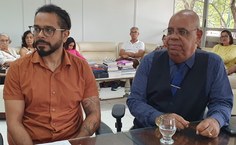 Pedro Paulo Viana Figueiredo, novo integrante do Centro de Educação (Cedu) e o professor Eraldo Ferraz