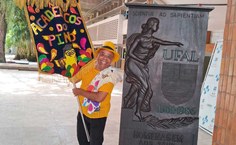 Professor Eraldo Ferraz, do Cedu, confirmando presença no Bloco Acadêmicos do Pinto