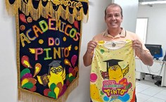 Professor Alexandre, da Proest, confirmando presença no Bloco Acadêmicos do Pinto