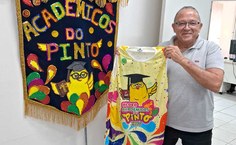 Professor Jorge Gonçalves, da Foufal, confirmando presença no Bloco Acadêmicos do Pinto