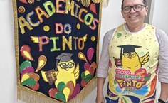 Professora Passos, do Iefe, confirmando presença no Bloco Acadêmicos do Pinto