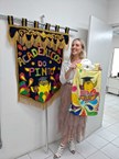 Professora Juliana, do IM, confirmando presença no Bloco Acadêmicos do Pinto