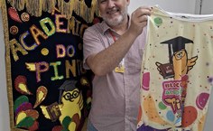 Reitor Tonholo confirmando presença no Bloco Acadêmicos do Pinto