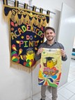 Servidor Rodolfo, da Progep, confirmando presença no Bloco Acadêmicos do Pinto