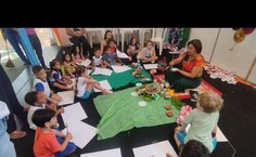 Trabalhos foram desenvolvidos com as crianças durante a Sinpete