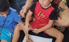 Trabalhos foram desenvolvidos com as crianças durante a Sinpete