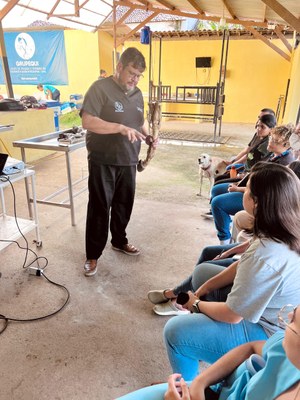 Aulas de campo na Unidade de Ensino e Hospital Veterinário Fazenda São Luiz - Ufal Viçosa/AL