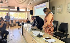 Bruno Morais, servidor do quadro técnico-administrativo foi um dos empossados