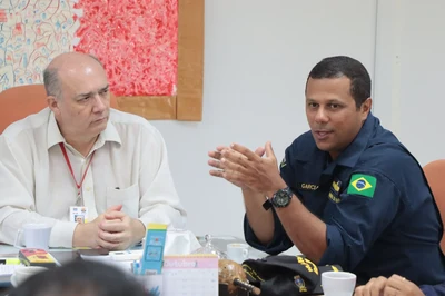 Reunião com o comando da Capitania dos Portos de Alagoas