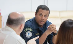 Comandante da capitania, coronel Garcia