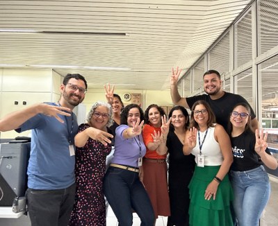 Equipe da Assessoria de Comunicação comemora o reconhecimento nacional de suas redes sociais