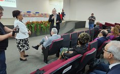 Reitor Josealdo Tonholo durante reunião da Rene, no Polo de Inovação do Jaraguá