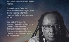 A filósofa Sueli Carneiro está entre as homenageadas