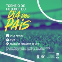 Progep promove Torneio de Futebol do Dia dos Pais, veja a programação